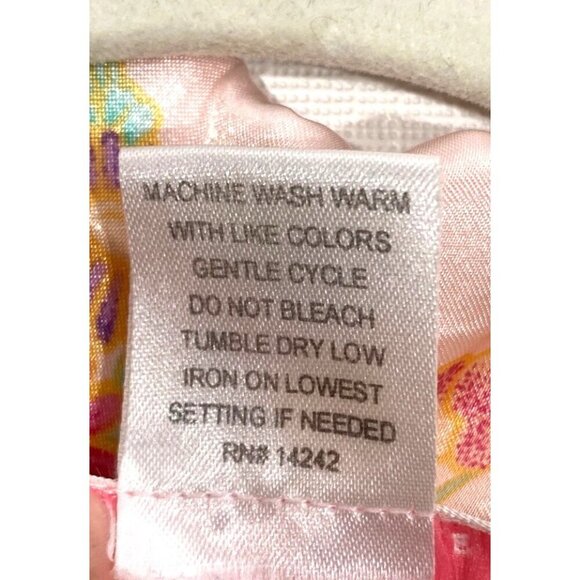 Oscar De La Renta baby Pink Label Floral Satin Pajama Set Size M feminine - Picture 4 of 8